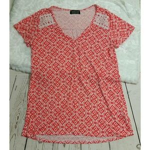 PAPERMOON Stitch Fix orange tee XS